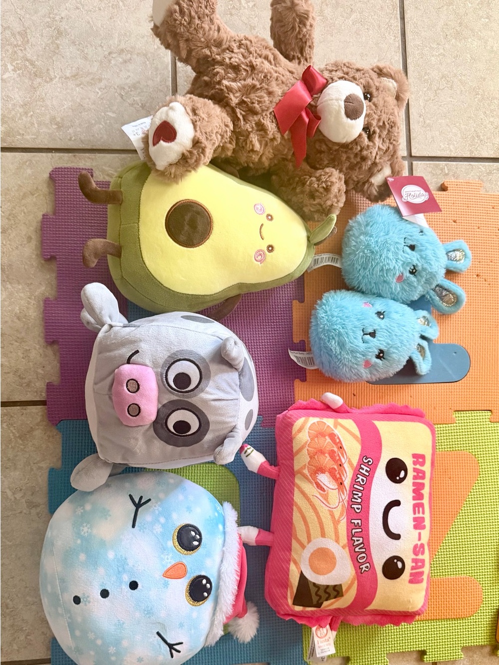 Plush Assortment Bundle - Multicolor Cute Kids Toys